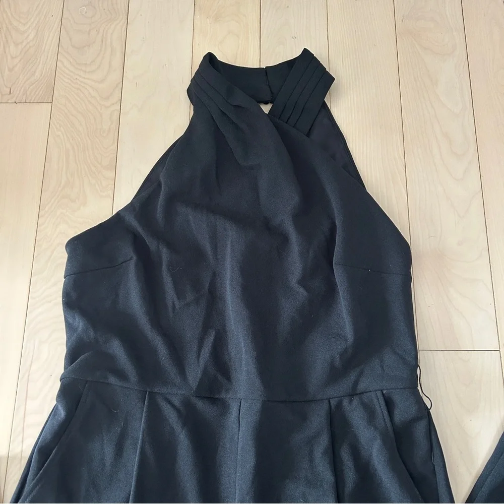 Rachel Roy Black Crossover Neck Jumpsuit - Picture 4 of 6